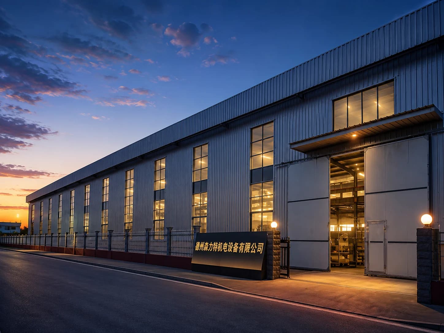SENLITE factory exterior in Dezhou, China